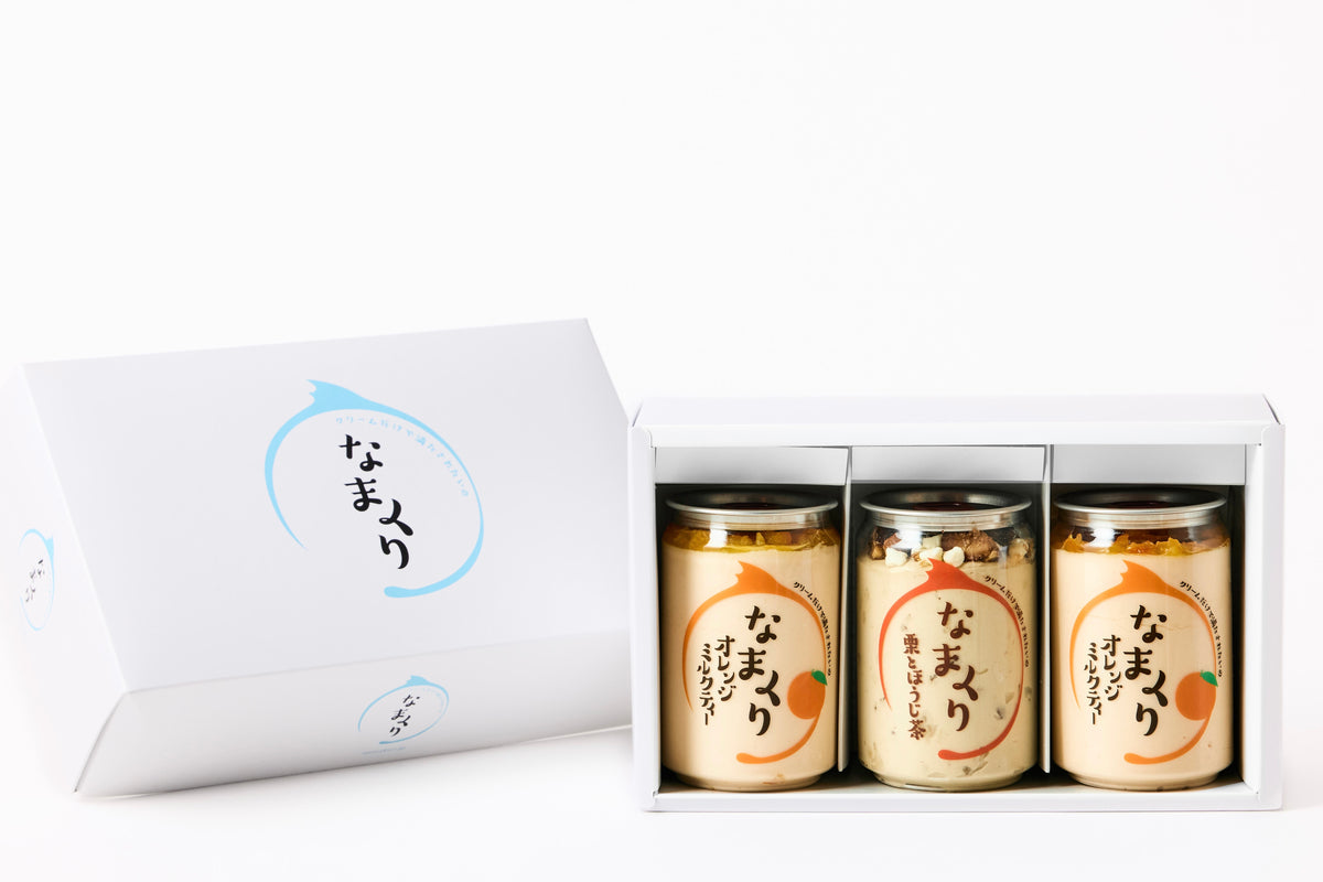 オレンジミルクティー2缶、栗とほうじ茶1缶ギフトボックス【到着予定日:11月30日までにお届け】
