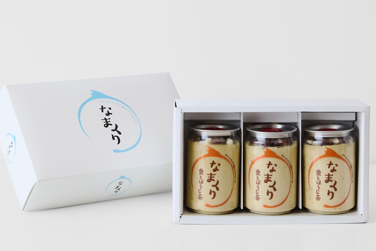 栗とほうじ茶3缶ギフトボックス【到着予定日：11月30日までにお届け】